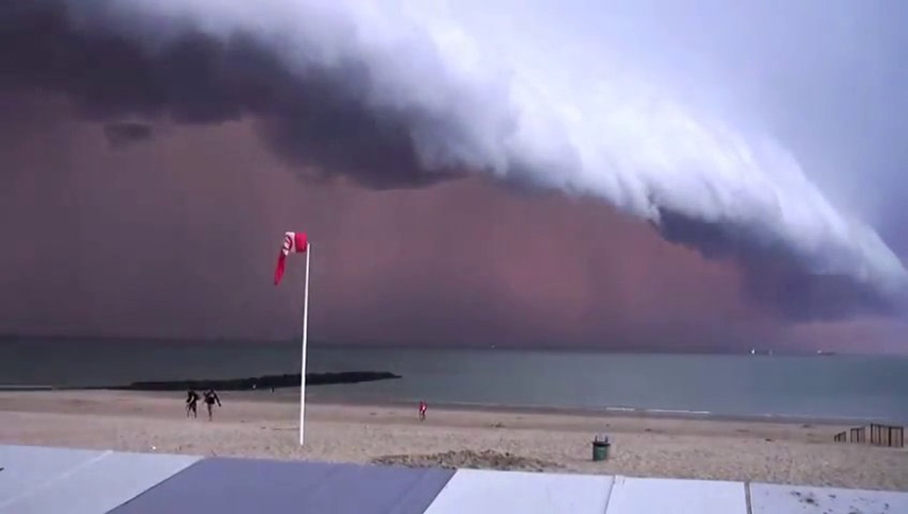 Passage de l'orage en Belgique - Knokke-Le-Zoute! Magnifique mais terrifiant!