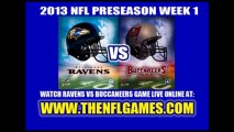 Watch Buccaneers vs Ravens NFL Live Stream August 8, 2013