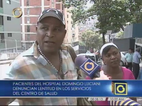Pacientes del hospital Domingo Luciani denuncia falta de insumos y equipos para realizar exámenes