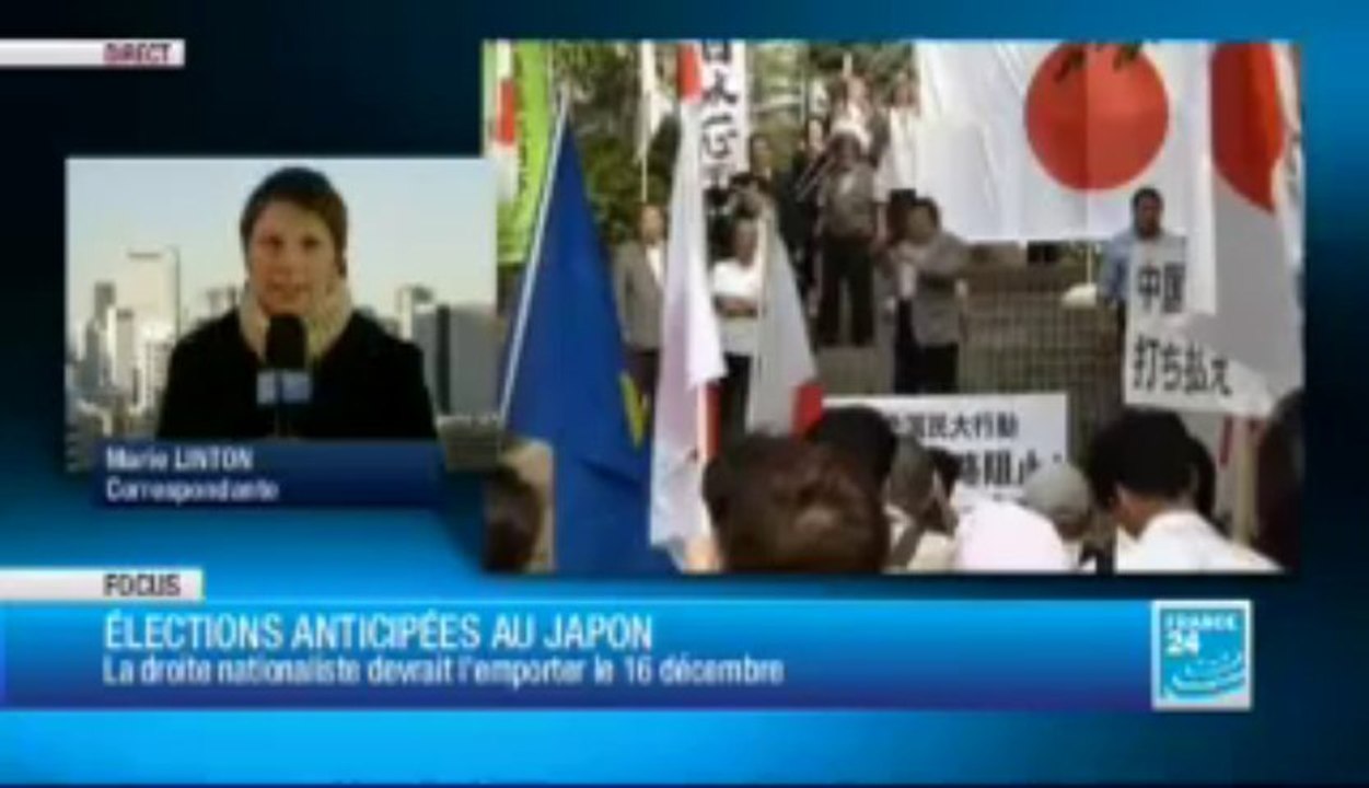 La droite nationaliste japonaise devrait l'emporter le 16 décembre