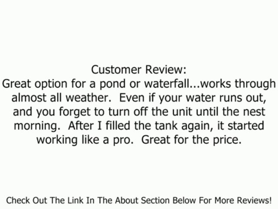 Beckett 7115010 Waterfall Pump 5000gph Review