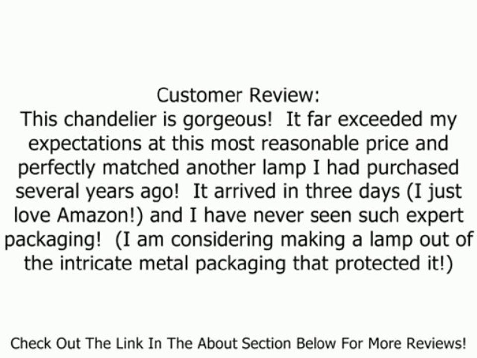 Maxim Lighting 2850OI Elegante 3-Light Chandelier, Oil Rubbed Bronze Finish Review