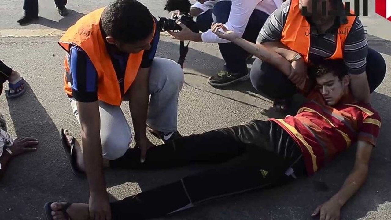 Flashmob de manifestants en Egypte