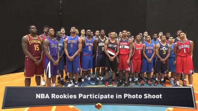 NBA Rookies Participate in Photo Shoot