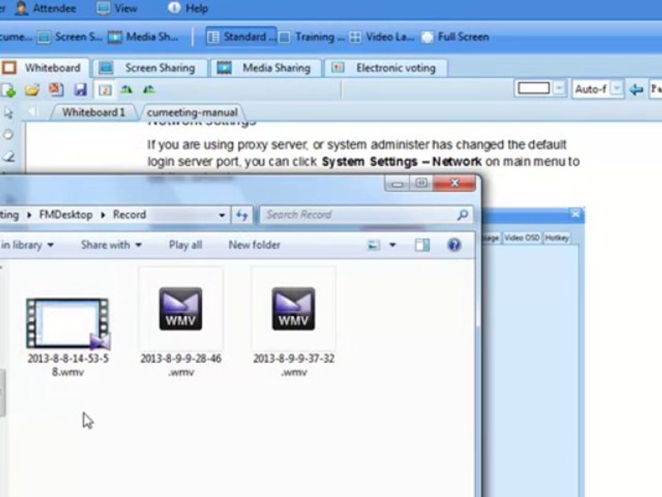CUMeeting -- How to record your conferencing video