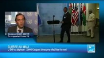 L'ONU décide l'envoi de 12 600 Casques bleus au Mali