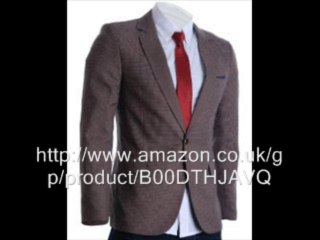 FLATSEVEN Mens Designer Waffle Fabric Blazer