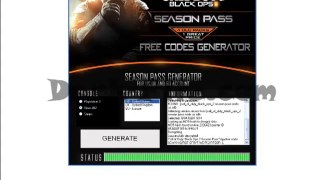 Black Ops 2 Season Pass Generator FREE Codes PC XBOX360 PS3 2013