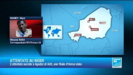 Un site d'Areva et une base militaire cibles d'attentats-suicides au Niger