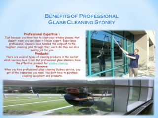 Choose The Best Glass Cleaning Sydney Service