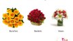 Flower Arrangements with Baskets, Bunches and Vases Online in India