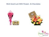 Send Best of Luck Flowers and Gifts Online to Hyderabad, India