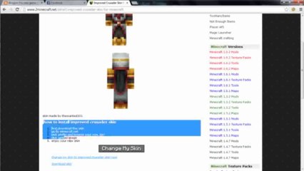 Improved Crusader Skin for Minecraft