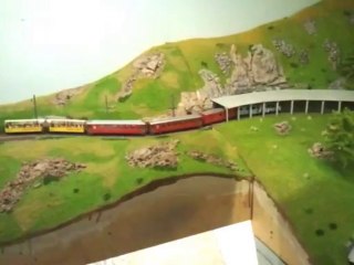 Train panoramique en HOm de BEMO sur réseau privé