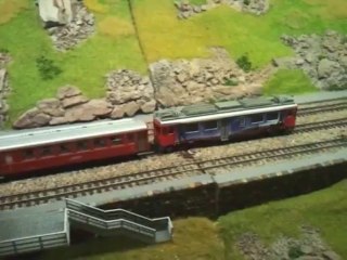 Train régional Rhb en HOm de BEMO sur réseau privé