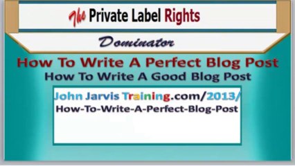 How To Write A Perfect Blog Post Video 1