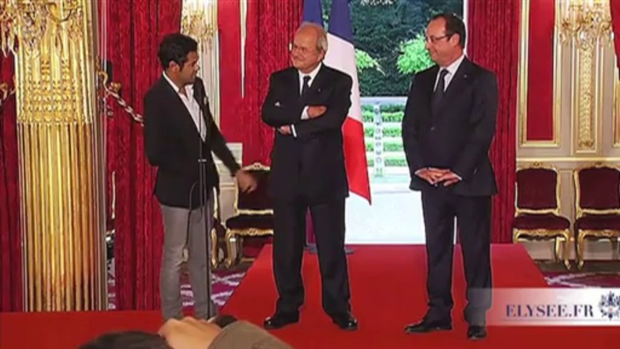 A l’Elysée, Jamel Debbouze compare Sarkozy à Joe Dalton
