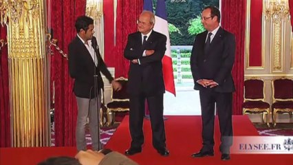 A l’Elysée, Jamel Debbouze compare Sarkozy à Joe Dalton