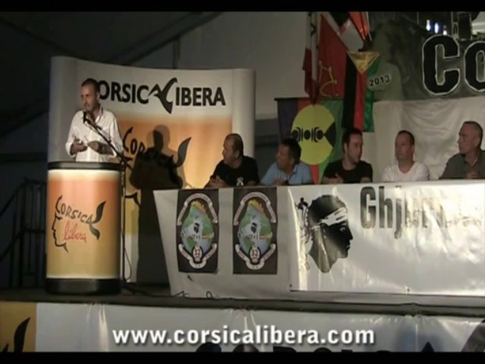 Jean-Guy TALAMONI - MEETING CORSICA LIBERA #Ghjurnate2013