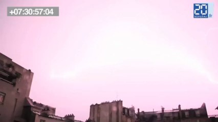 Pluie d'éclairs sur Paris