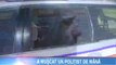 Smecherul care a muscat de mana un politist si a spart geamul masinii de politie a fost lasat LIBER (VIDEO)