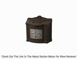Gaines Fleur De Lis WallMount Mailbox Black/Antique Bronze Review