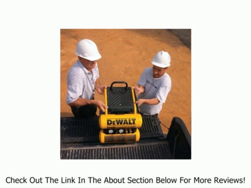 DEWALT D55154 1.1 HP Continuous 4 Gal Electric Wheeled Dolly-Style Air Compressor with Panel Review