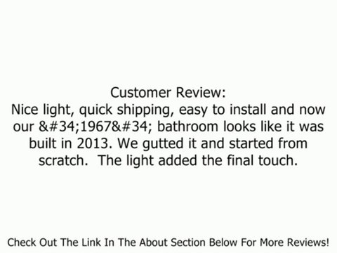 Kichler Lighting 5079OZ 4-Light Hendrik Incandescent Bath Light, Old Bronze Review