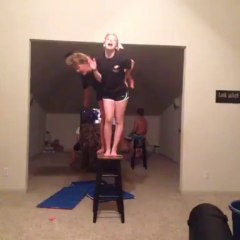 Cheetahs better!! Epic Fail during a rehearsal of the cheerleader parade!!