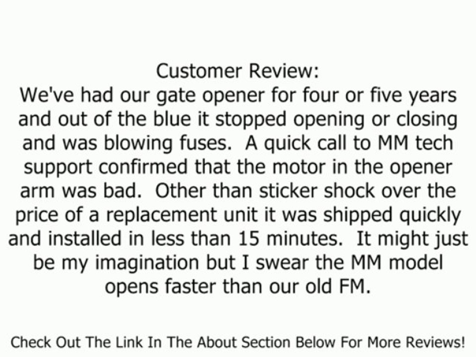 Mighty Mule MM500ARM Replacement Gate Arm for FM500 Review