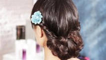 Get A Summery Braided Flower Hairstyle
