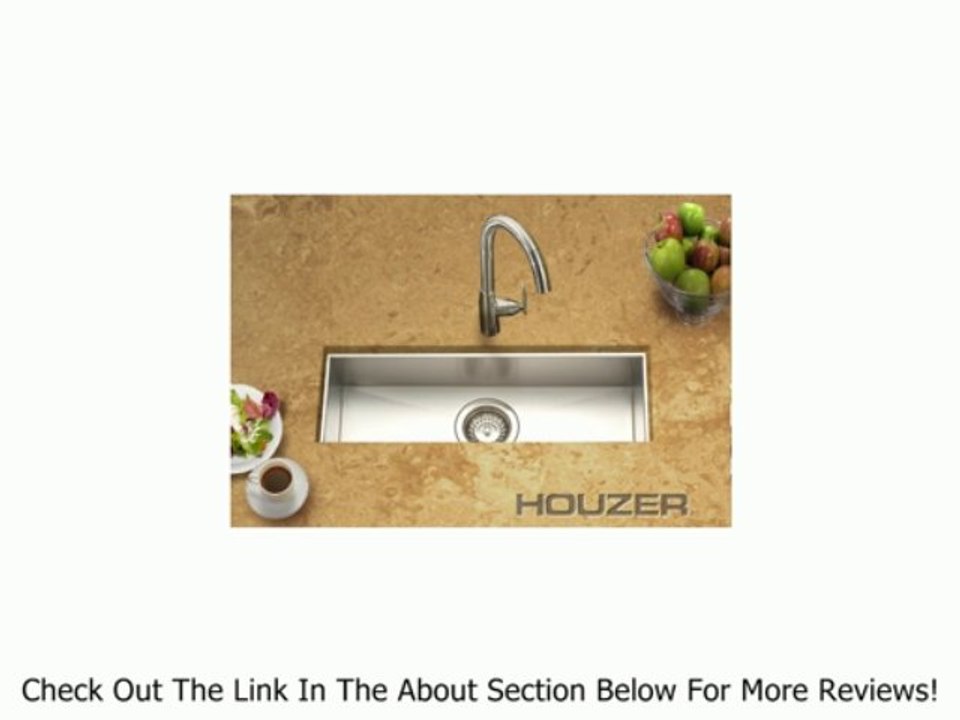 Houzer CTB-2385-1 Contempo Zero Radius Undermount Stainless Steel Trough Bar or Prep Sink, 21-by-6-1/2-Inch Review
