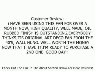 Fanimation OF6320SN Fitzgerald Table top/ Wall Mounted Fan, Satin Nickel Finish, 3 Blades Review