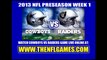 Watch Dallas Cowboys vs Oakland Raiders Live Streaming Game Online