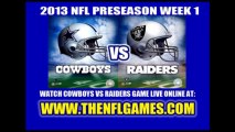Watch Dallas Cowboys vs Oakland Raiders Game Online Video Streaming