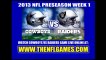Watch Dallas Cowboys vs Oakland Raiders Game Live Internet Stream