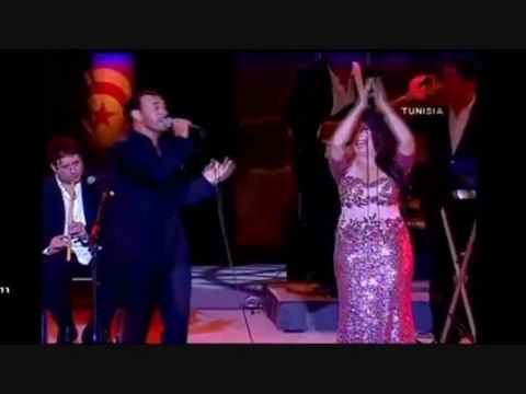 كاظم الساهر ويسرى محنوش-اشكيك لمين-مهرجان قرطاج 2013