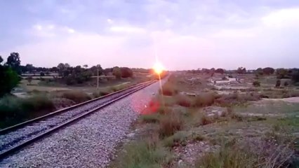 Pakistan Railways, Hazara Express crossing at Bawli near Gujar Khan, By: Amir Sultan