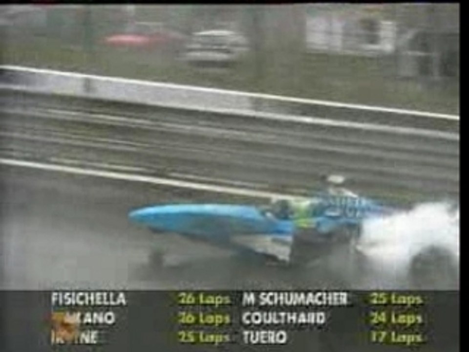 Crash Fisichella  Nakano  a spa 98
