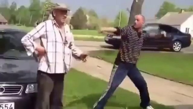 Brawl of two drunk russians guys... Funny times LOL