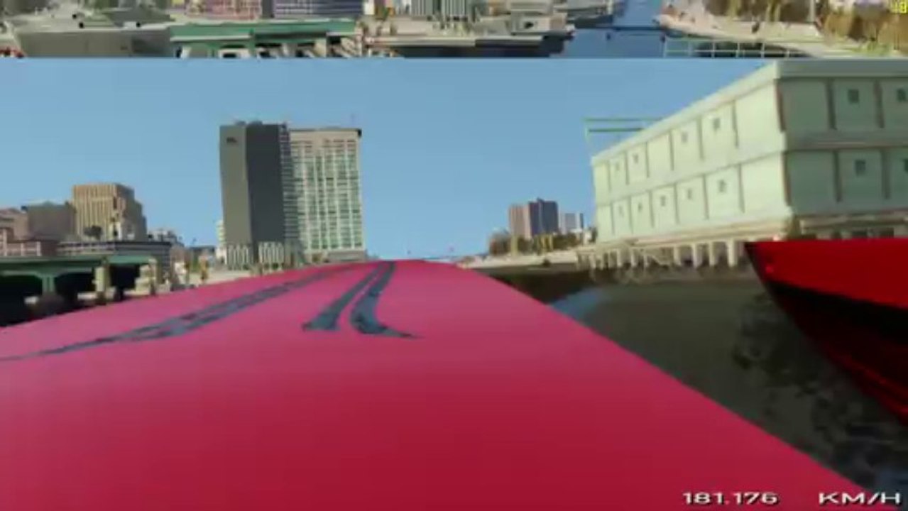 GTA IV HD1080p DragBoat Twin V8
