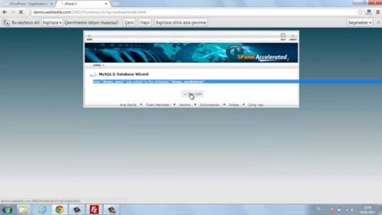 Wordpress nasıl kurulur?  Wordpress FTP ve veritabanı kurulumu