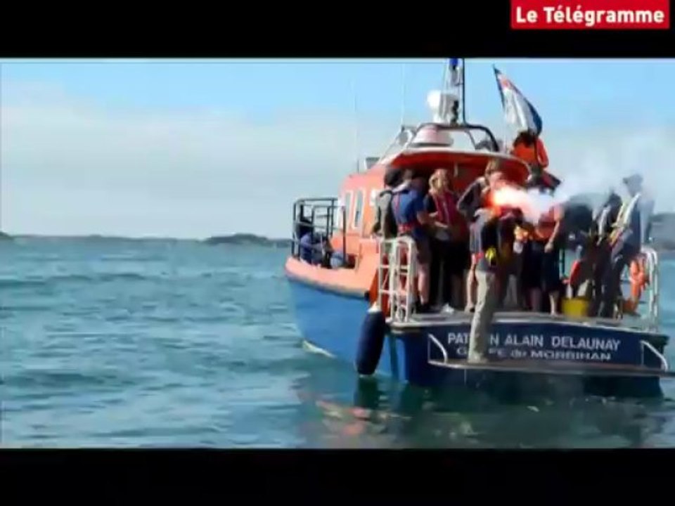 Morbihan. La SNSM forme les stagiaires des Glénan dans le golfe [vidéo]