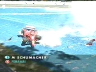 Crash Shumacher Ferrari