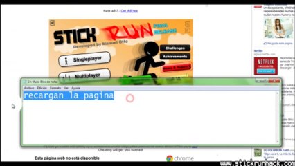 Hack stick run xp and Coins 2013 august