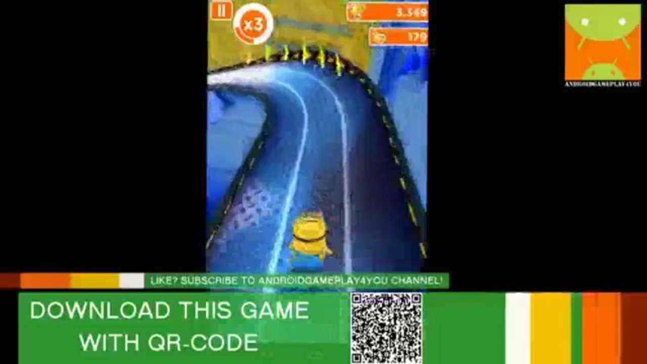 August 2013 Despicable Me Minion Rush Android Game Gameplay.