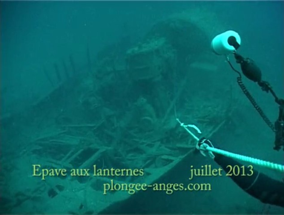 Epave aux lanternes, juillet 2013