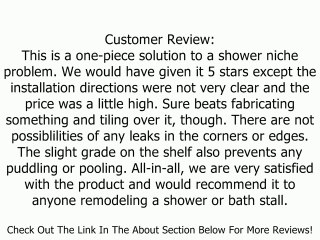 Swanstone RS-2215-051 Recessed Shampoo Shelf, Tahiti Sand Finish Review