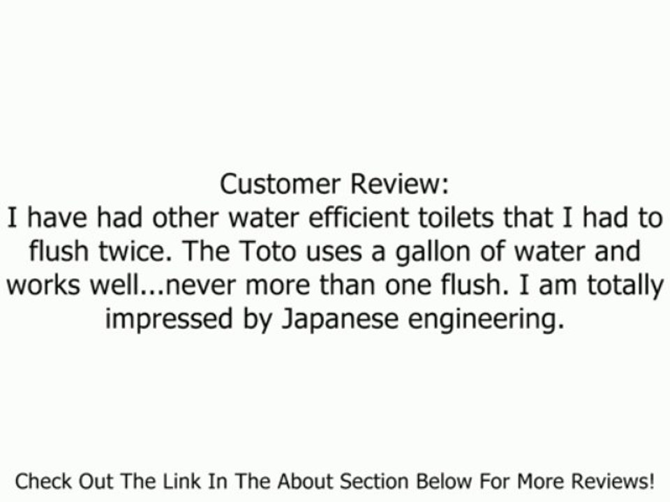 Toto CST454CUFG#01 Drake II 1G Close Coupled Toilet with SanaGloss, Cotton Review