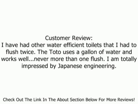 Toto CST454CUFG#01 Drake II 1G Close Coupled Toilet with SanaGloss, Cotton Review